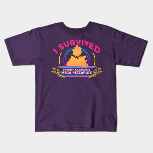 I Survived Freddy Fazbear's Mega Pizzaplex Kids T-Shirt